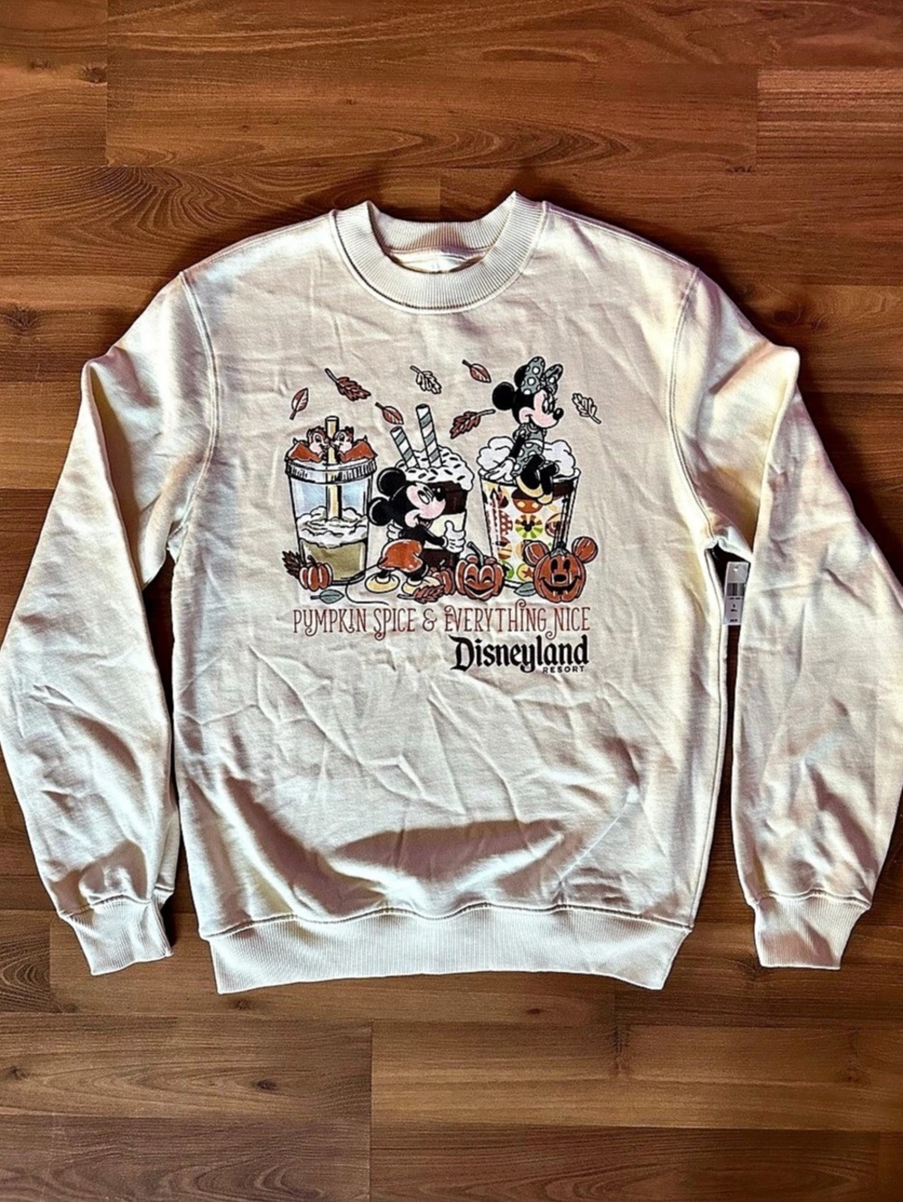 🆕 Disneyland Pumpkin Spice & Everything Nice Disneyland Resort Graphic Sweatshir